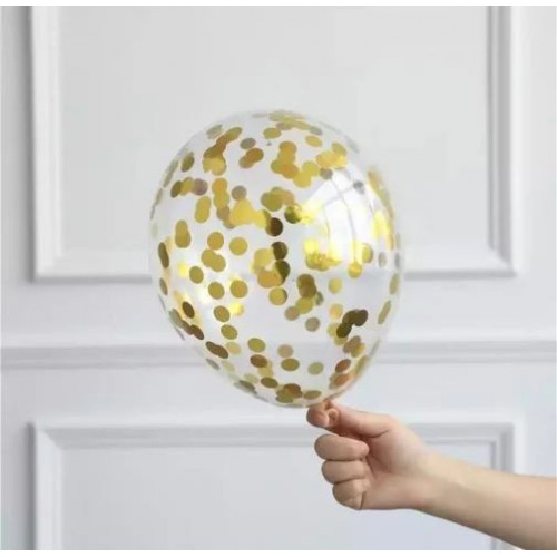 1 Adet Pullu Altın Helyum Balon (Ek Ürün Olarak Satılır)